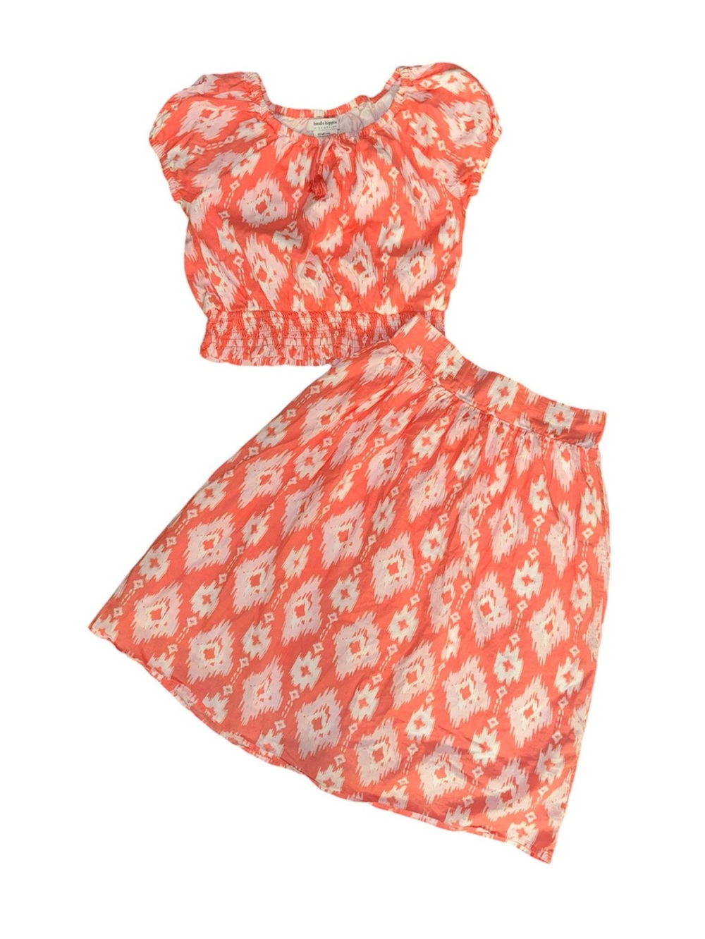 Haute Hippie Pink and White Printed Drawstring Shorts